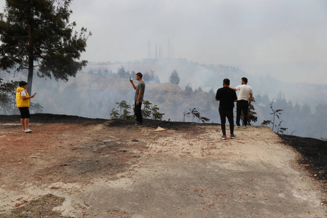 Pamukkale orman yangını! Hem havadan hem de karadan müdahale ediliyor 9